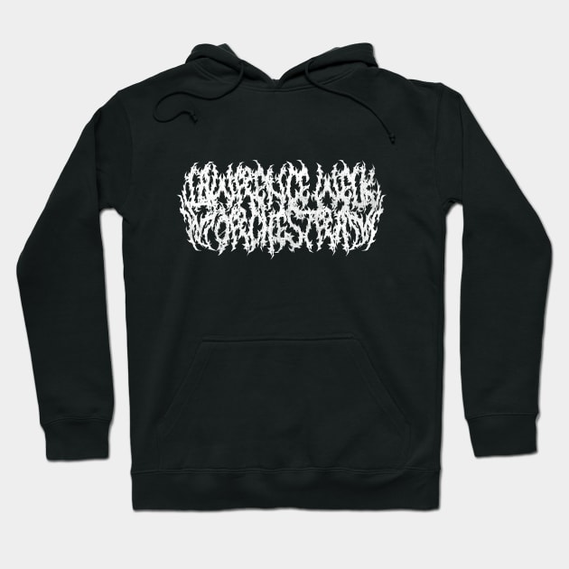 Lawrence Welk Orchestra black metal logo (white) Hoodie by toadyco